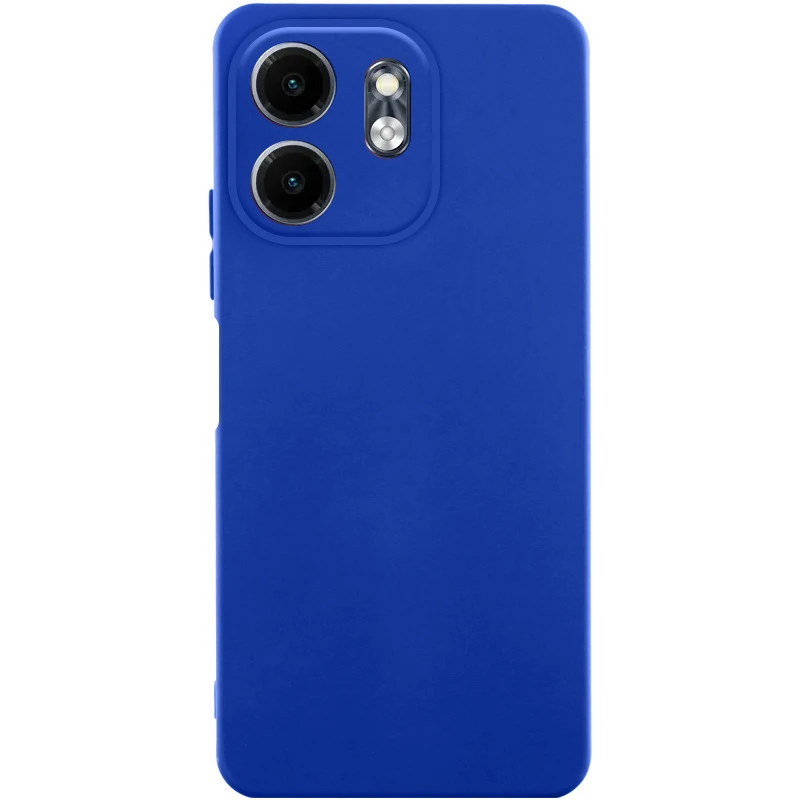 Кольоровий силіконовий чохол GETMAN із закритою камерою для Xiaomi Redmi 15 4G (Global) / 5G – Синій / Deep navy. Фото 1 з 6