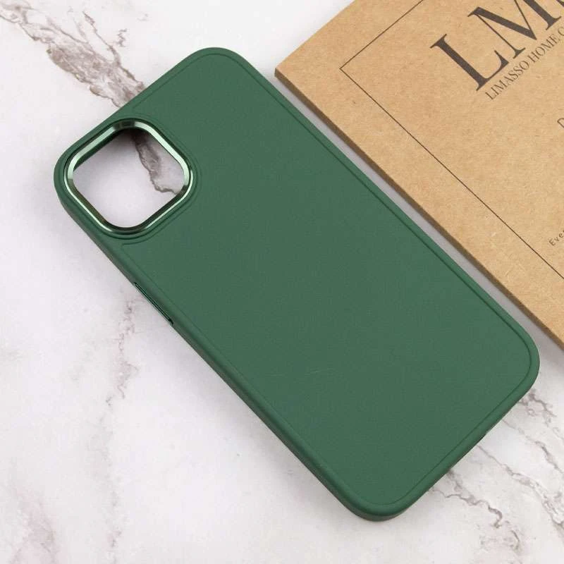 TPU чохол Bonbon з металевими кнопками на Apple iPhone 13 Pro Max (6.7") – Зелений / Army green. Фото 7 з 10