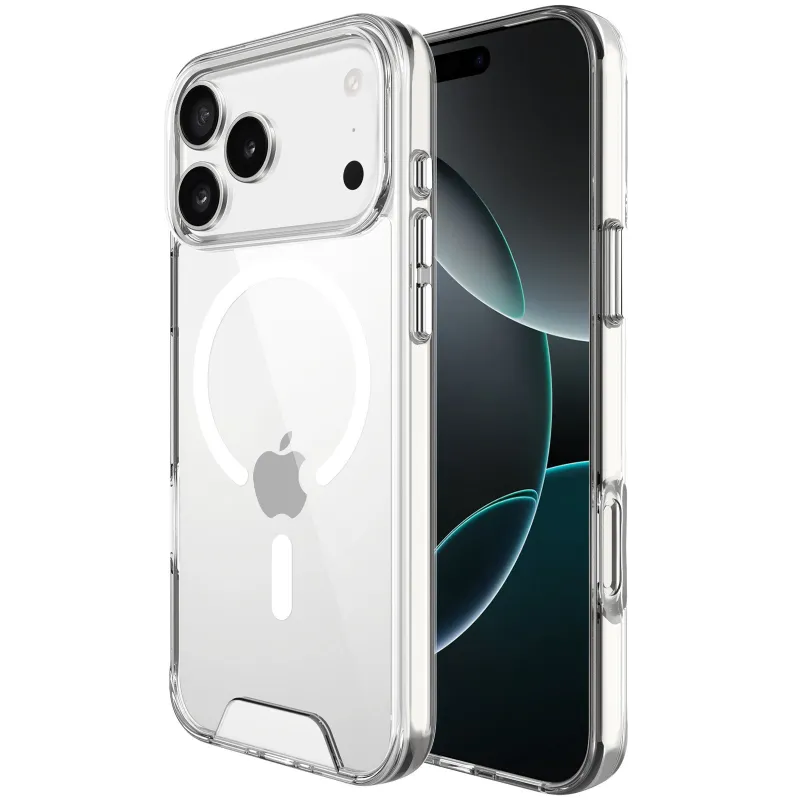 Чехол TPU Space Case with Magnetic Fit для Apple iPhone 18 Pro Max – Прозрачный. Фото 2 из 5