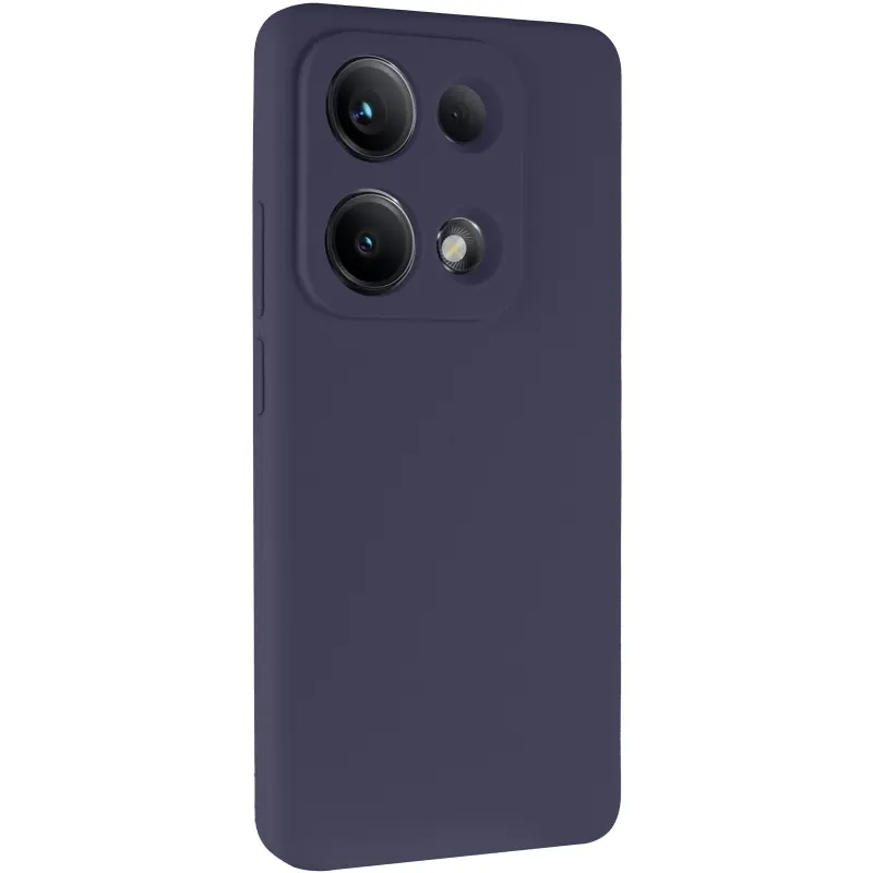 Чохол Silicone Case Lakshmi Premium із закритою камерою для Xiaomi Redmi Note 14S – Темно-синій / Midnight blue. Фото 2 з 8