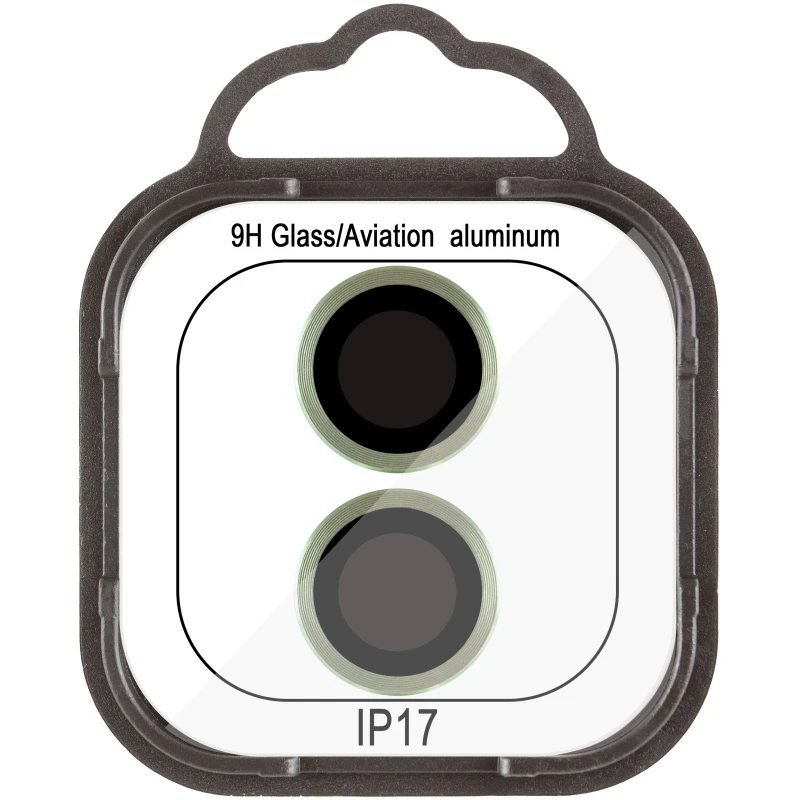 Металлическое защитное стекло на камеру для Apple iPhone 17 (6.3") – Салатовый / Light Green. Фото 4 из 5