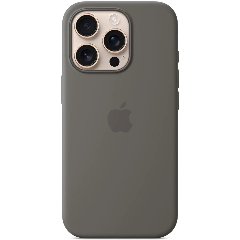 Силиконовый чехол ААА with Magsafe connection для Apple iPhone 16 Pro – Stone Grey. Фото 2 из 4