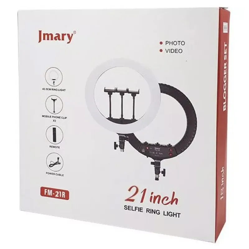 Кільцева світлодіодна LED лампа Jmary FM-21R – Black. Фото 4 з 4