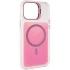 Чехол TPU+PC Jewel Sparkle with MagSafe для Apple iPhone 16 – Pink Ruby. Фото 2 из 8