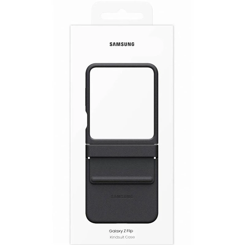 Шкіряний чохол Leather Case Premium на Samsung Galaxy Z Flip7 – Black. Фото 9 з 10