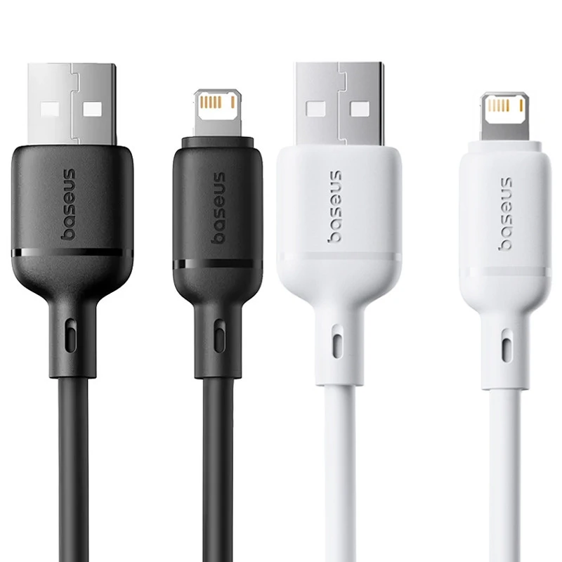 Дата кабель Baseus Silky Series OS Fast Charging USB to Lightning 2.4A (2m) (P1037770) фото 2 из 2