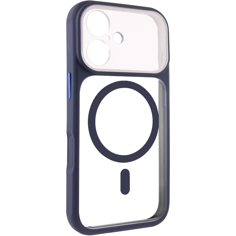 Чохол TPU GETMAN Moon Clear with MagSafe для Apple iPhone 16 – Blue. Фото 2 з 6