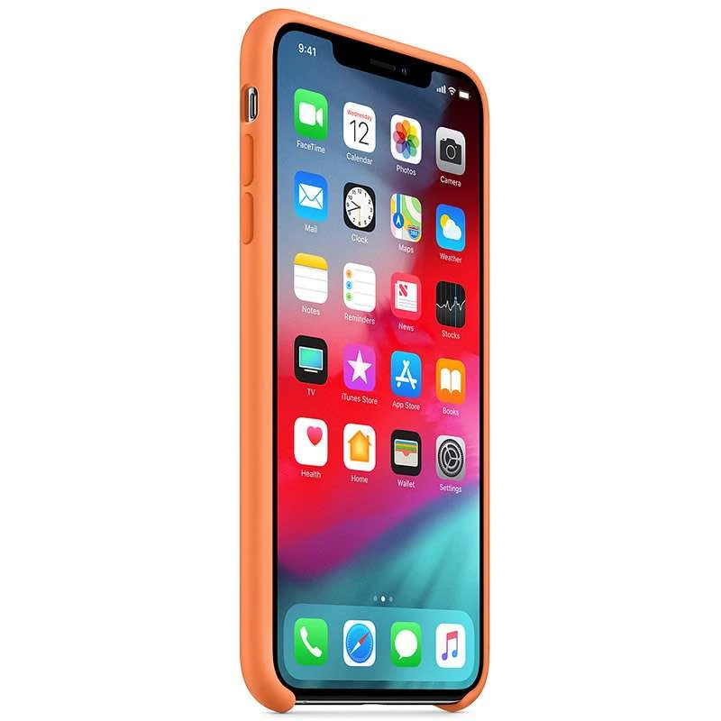 Чехол Silicone Case Premium для Apple iPhone XS Max (6.5") – Оранжевый / Papaya. Фото 3 из 3