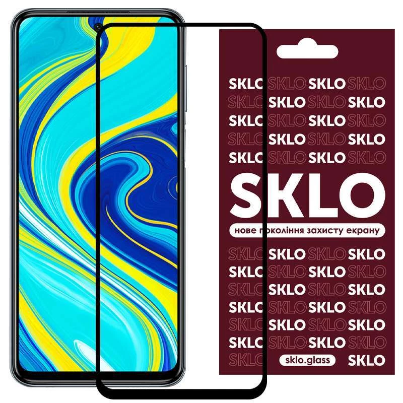 Захисне скло SKLO 3D Xiaomi Redmi Note 9s / Note 9 Pro / Note 9 Pro Max – Чорний. Фото 1 з 4