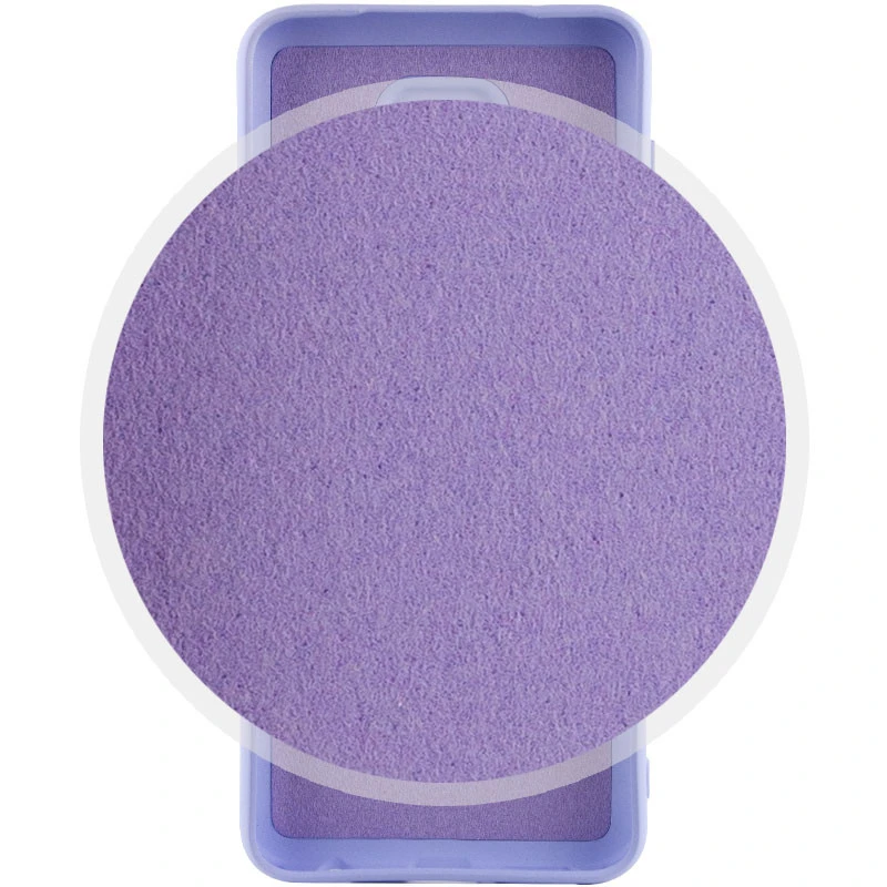 Чохол Silicone Case Lakshmi Premium L з закритою камерою на Xiaomi Redmi Note 9 / Redmi 10X – Бузковий / Dasheen. Фото 2 з 2