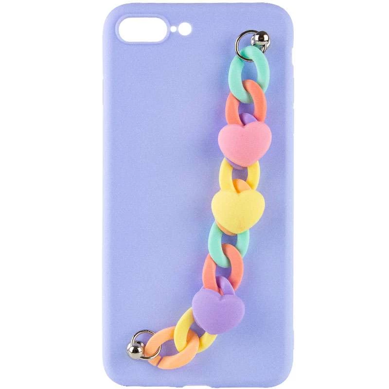 

Чохол Heart з ланцюгом на Apple iPhone 7 plus / 8 plus (Lilac Blue)