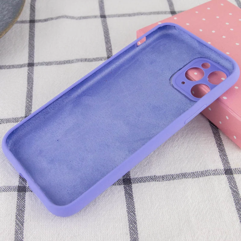 Чохол Silk Full Camera Protective (AA) NO LOGO для Apple iPhone 12 Pro Max (6.7") – Бузковий / Dasheen. Фото 2 з 2