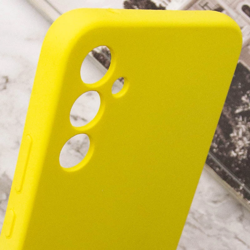 Чохол Silicone Case Lakshmi Premium з закритою камерою на Samsung Galaxy S24 – Жовтий / Yellow. Фото 9 з 9