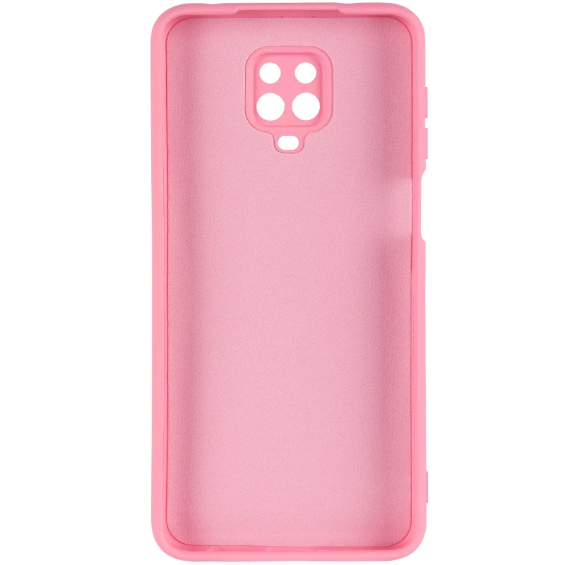 Цветной силиконовый чехол GETMAN с закрытой камерой на Xiaomi Redmi Note 9s / Note 9 Pro / Note 9 Pro Max – Розовый / Pink. Фото 4 из 6