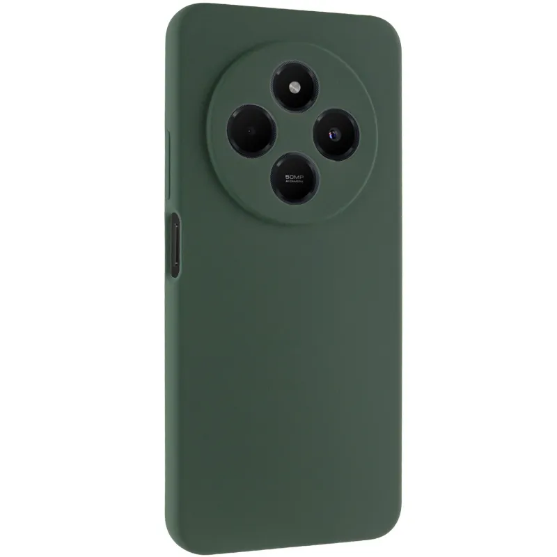 Чехол Silicone Case Lakshmi Premium з закритою камерою на Xiaomi Poco M7 – Зеленый / Cyprus Green. Фото 2 из 6