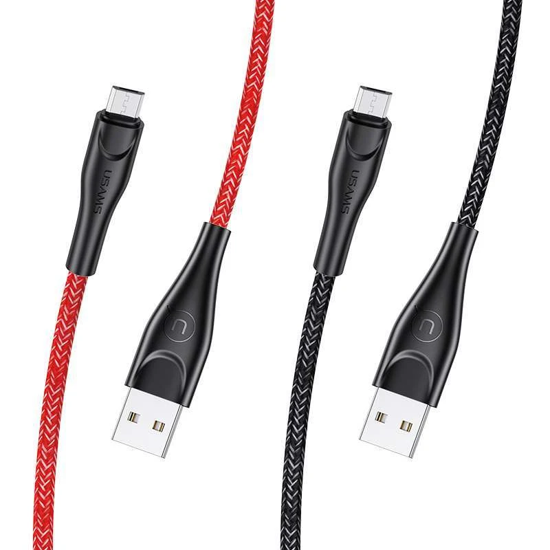 

Дата кабель Usams US-SJ396 U41 Micro Braided Data and Charging Cable 2m