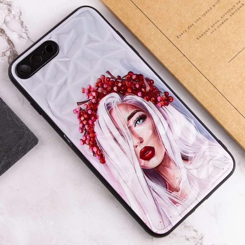 Стеклянный чехол Prisma Ladies на Apple iPhone 7 plus / 8 plus – Ukrainian Girl. Фото 6 из 7