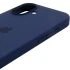 Чехол Silicone Case с закрытым низом для Apple iPhone 17 (6.3") – Синий / Deep navy. Фото 5 из 6