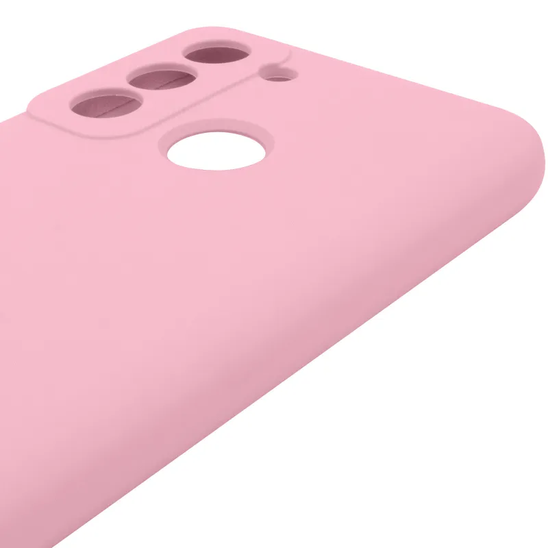 Чехол Silicone Case Lakshmi Premium з закритою камерою на TECNO Pop 5 LTE – Розовый / Light pink. Фото 7 из 8