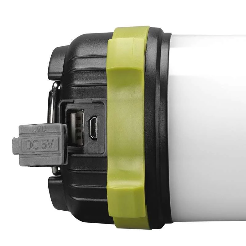 Ліхтар акумуляторний S-link SL-F261 5WLed+40 SMD+20 Red Led 3000mAh USB+Powerbank – Чорний. Фото 4 з 5