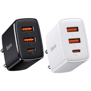 СЗУ Baseus Compact Quick Charger 30W QC+ PD (1Type-C + 2USB) фото 1 СЗУ Baseus Compact Quick Charger 30W QC+ PD (1Type-C + 2USB) фото 1 из 2