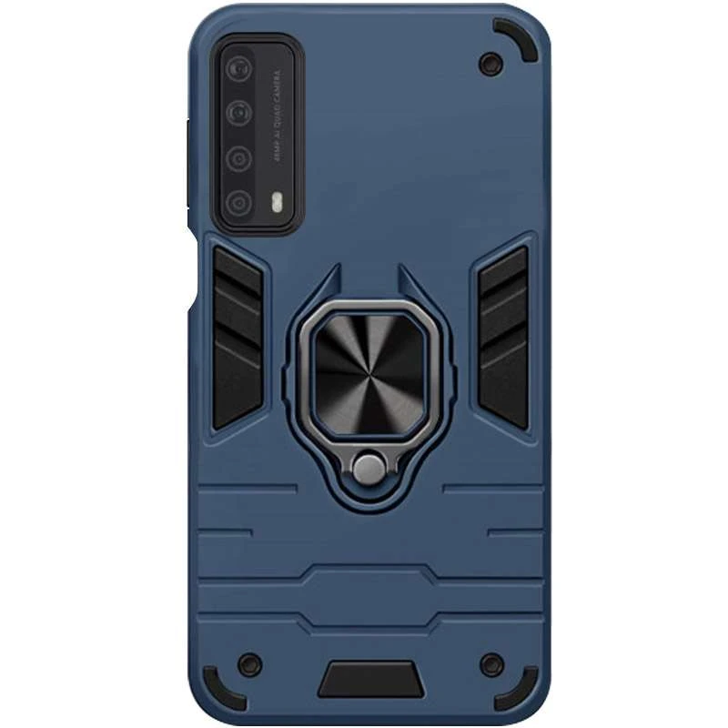 

Противоударный чехол Transformer с кольцом для Huawei P Smart (2021) (Синий / Sapphire), Синій / sapphire