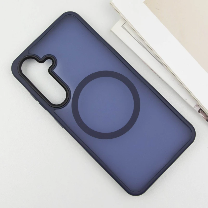 Чохол Ummi Colorful with MagSafe для Samsung Galaxy S24 – Синій / Navy Blue. Фото 3 з 6