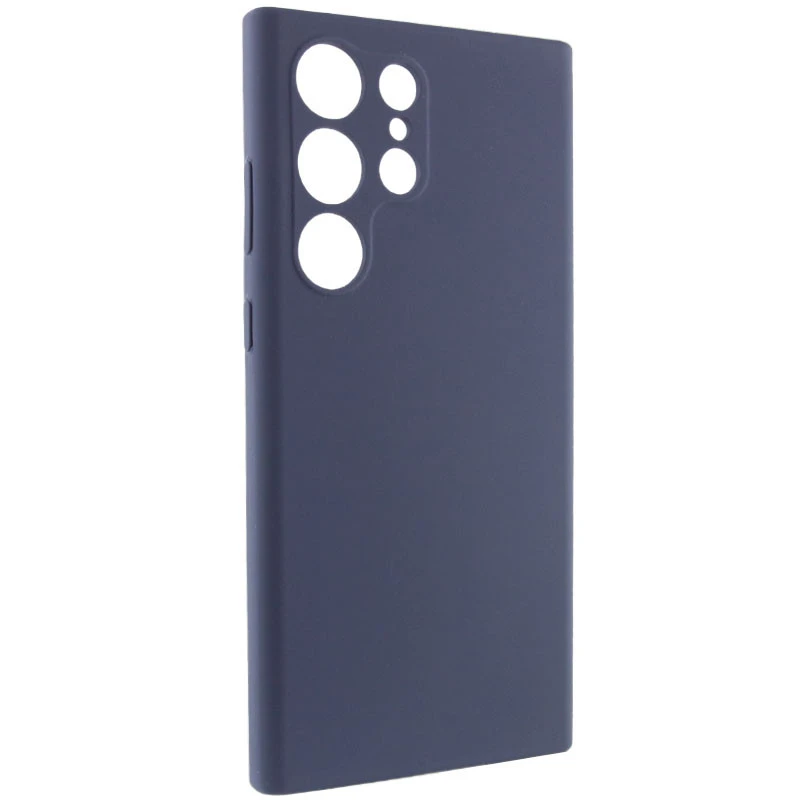 Чохол Silicone Case Lakshmi Premium із закритою камерою для Samsung Galaxy S24 Ultra – Темно-синій / Midnight blue. Фото 3 з 7