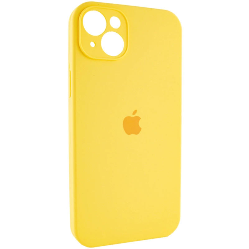 Чехол Silicone Case с защитой камеры для Apple iPhone 15 (6.1") – Желтый / Yellow. Фото 3 из 14