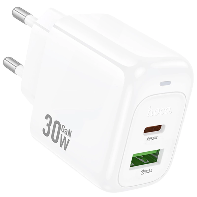 МЗП Hoco CS55A Surplus PD30W+QC3.0 (1USB-A/1C) – White. Фото 4 з 8