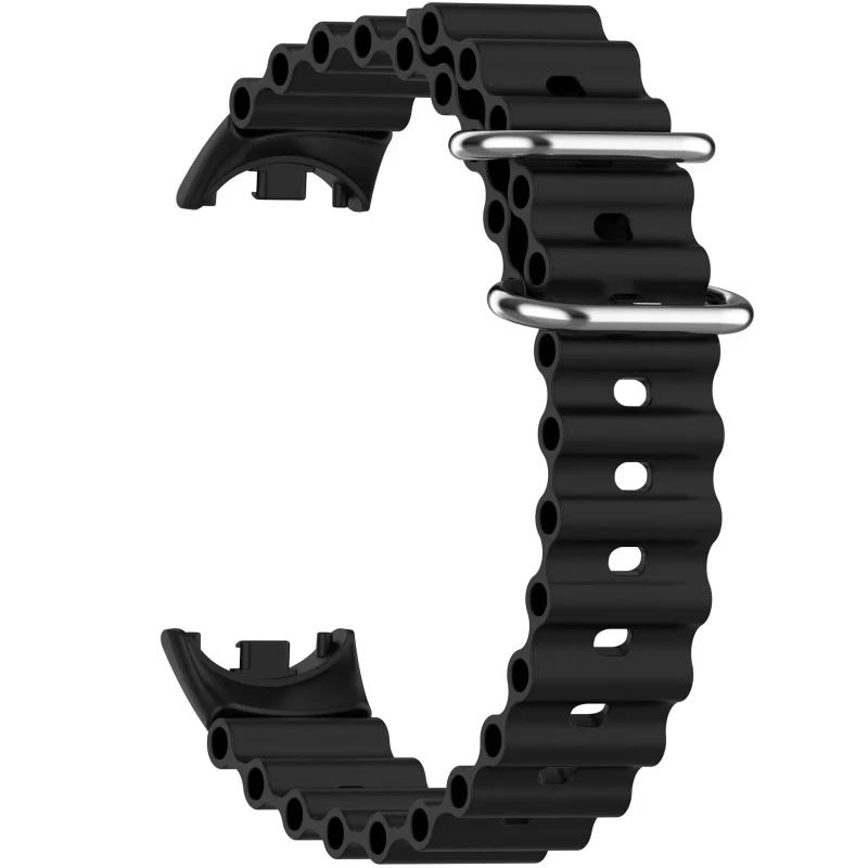 Ремінець Ocean Band для Xiaomi Mi Band 9/8 – Чорний / Black. Фото 7 з 9