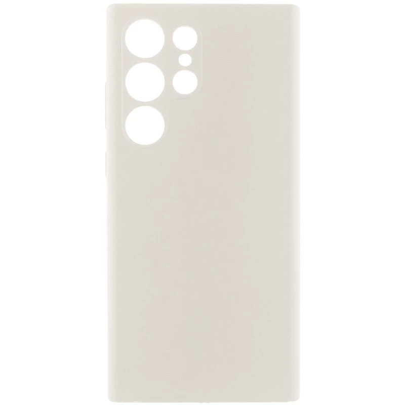 Чехол Silicone Case Lakshmi Premium з закритою камерою на Samsung Galaxy S25 Ultra – Белый / White. Фото 1 из 1