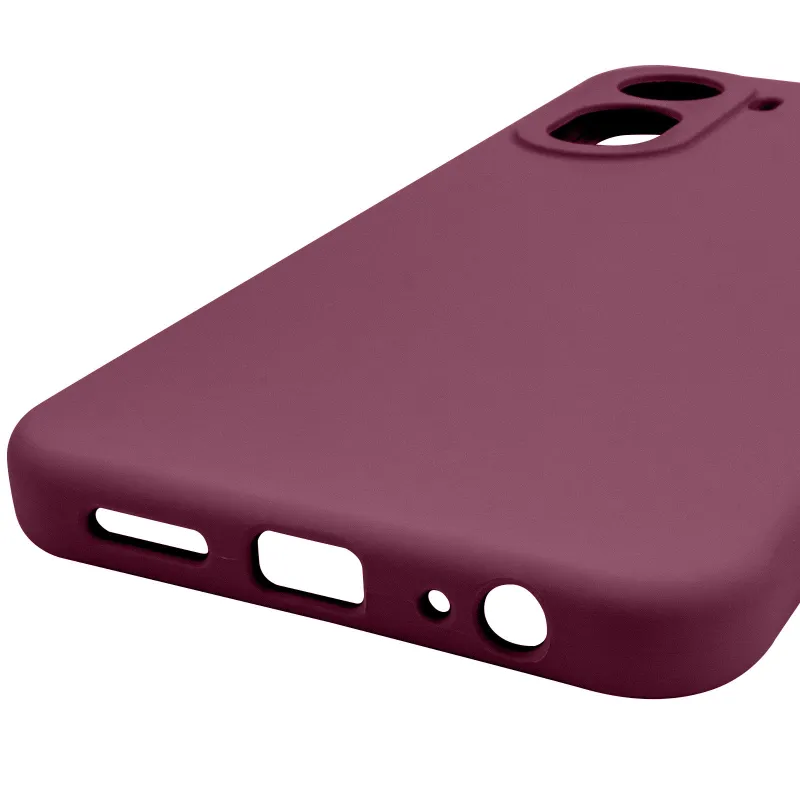 Чехол Silicone Case Lakshmi Premium з закритою камерою на Xiaomi Redmi A7 Pro 4G – Бордовый / Plum. Фото 6 из 6