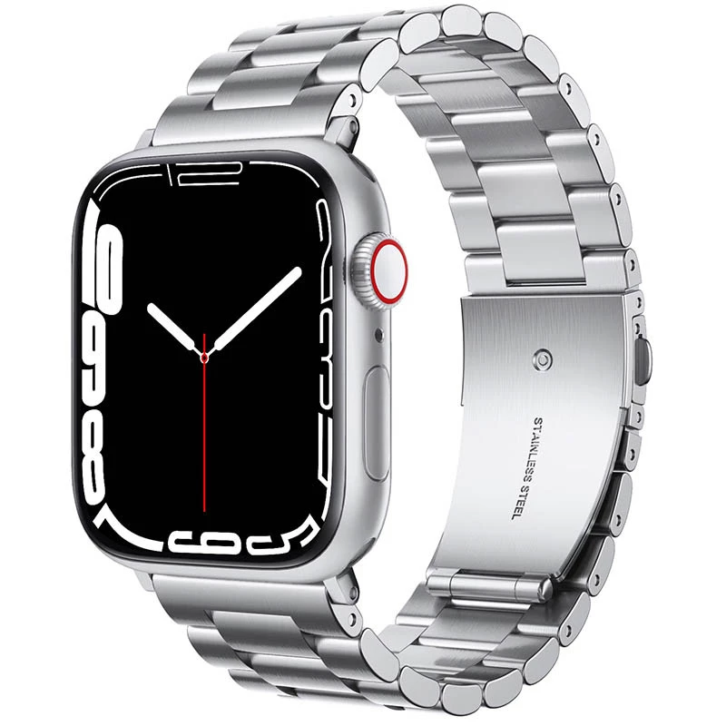 Ремешок Steel Elegance для Apple Watch 42(ser.1-3)/44/45/46/49mm – silver. Фото 3 из 15