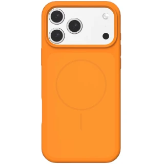 Чохол Silk Duo Color (AA) NO LOGO with Magnetic Fit для Apple iPhone 17 (6.3") — Orange