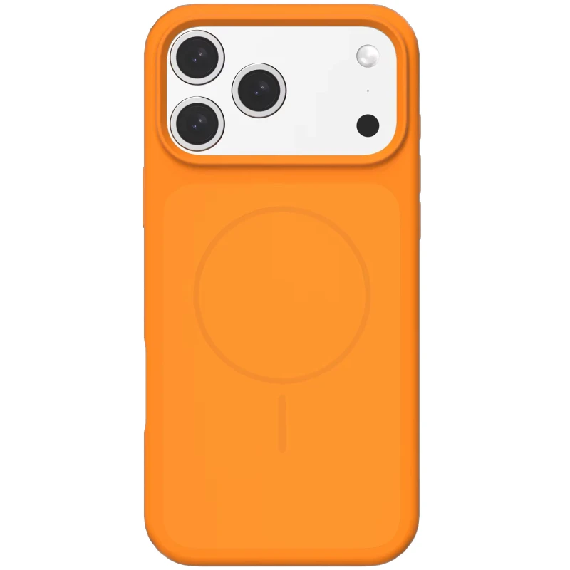 Чехол Silk Duo Color (AA) NO LOGO with Magnetic Fit для Apple iPhone 17 Pro Max (6.9") – Orange. Фото 1 из 1