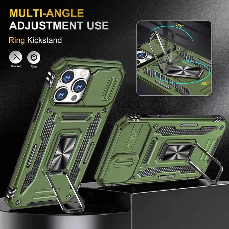 Ударопрочный чехол Square Ring c шторкой на камеру для Apple iPhone 12 Pro (6.1") фото 4 из 4