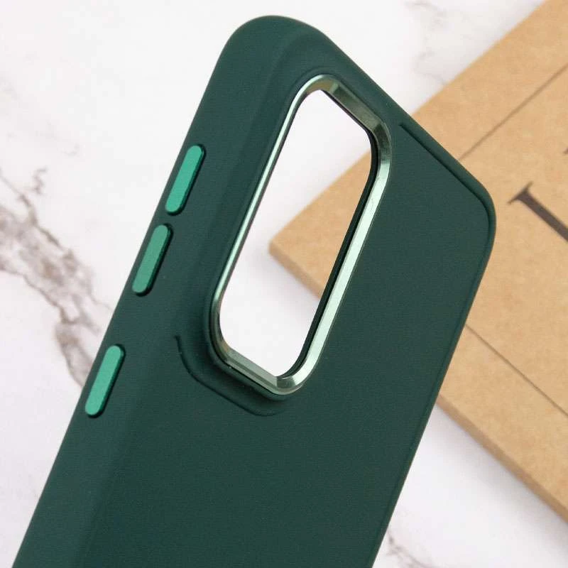 TPU чохол Bonbon з металевими кнопками на Samsung Galaxy A33 5G – Зелений / Army green. Фото 5 з 5