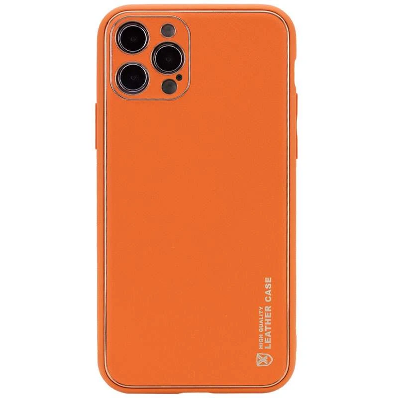 

Кожаный чехол Xshield для Apple iPhone 13 Pro (6.1") (Оранжевый / Apricot), Помаранчевий / apricot