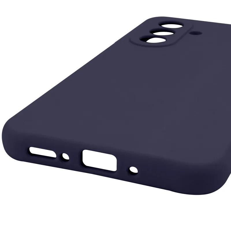 Чохол Silicone Case Lakshmi Premium із закритою камерою для Samsung Galaxy A56 5G – Темно-синій / Midnight blue. Фото 9 з 18