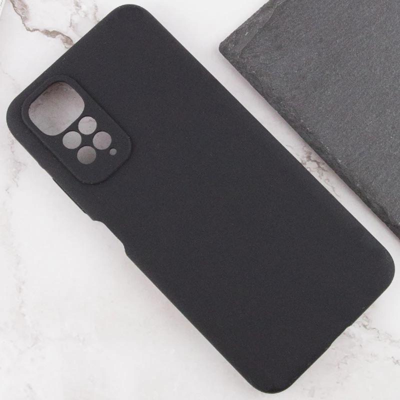 Чохол Silicone Case Lakshmi Premium з закритою камерою на Xiaomi Redmi Note 11 (Global) / Note 11S – Чорний / Black. Фото 9 з 11
