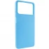 Кольоровий силіконовий чохол на Xiaomi Poco X4 Pro 5G – Блакитний. Фото 3 з 7