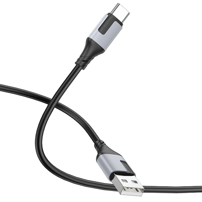 Дата кабель Borofone BX101 Creator USB to Type-C 3A (1m) – Black. Фото 4 из 5