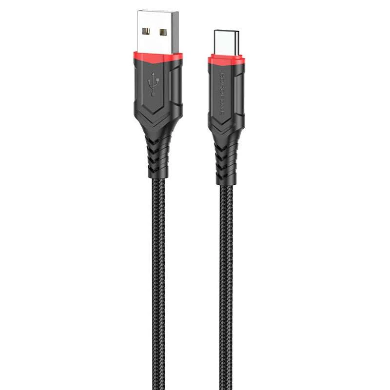 

Дата кабель Borofone BX67 USB to Type-C (1m) (Черный), Чорний