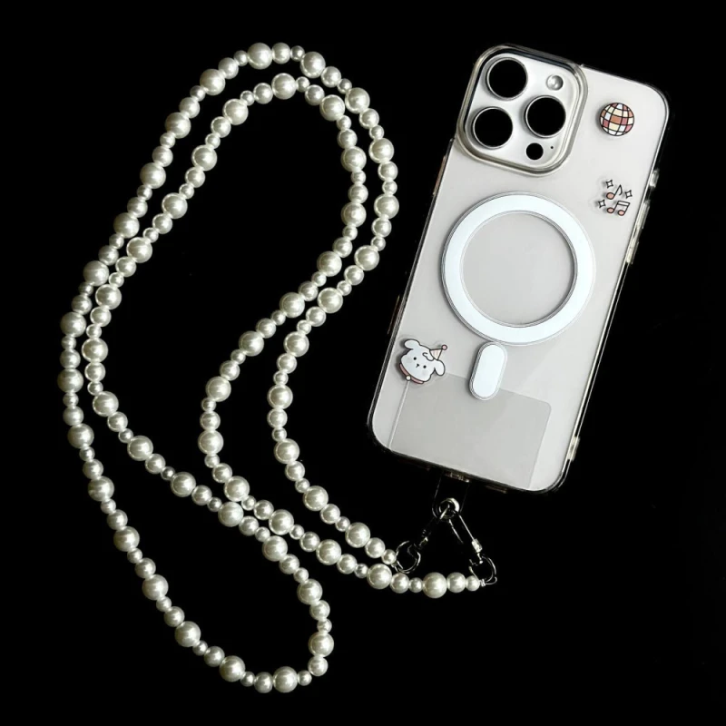 Шнурок Beads Pearl MIX 120см – White. Фото 2 из 7