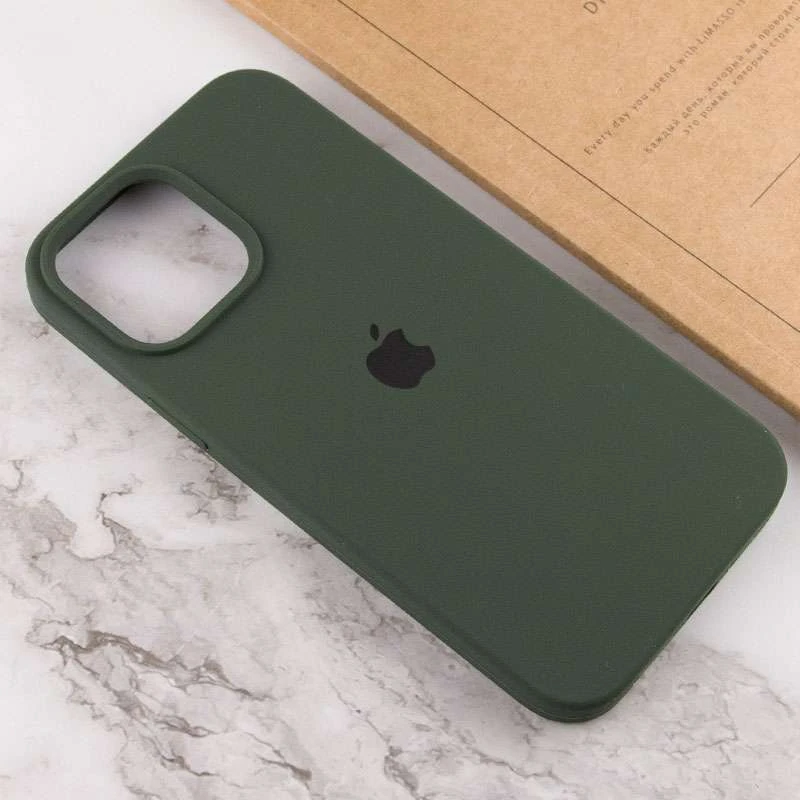 Чехол Silicone Case с закрытым низом для Apple iPhone 13 Pro Max (6.7") – Зеленый / Cyprus Green. Фото 5 из 10
