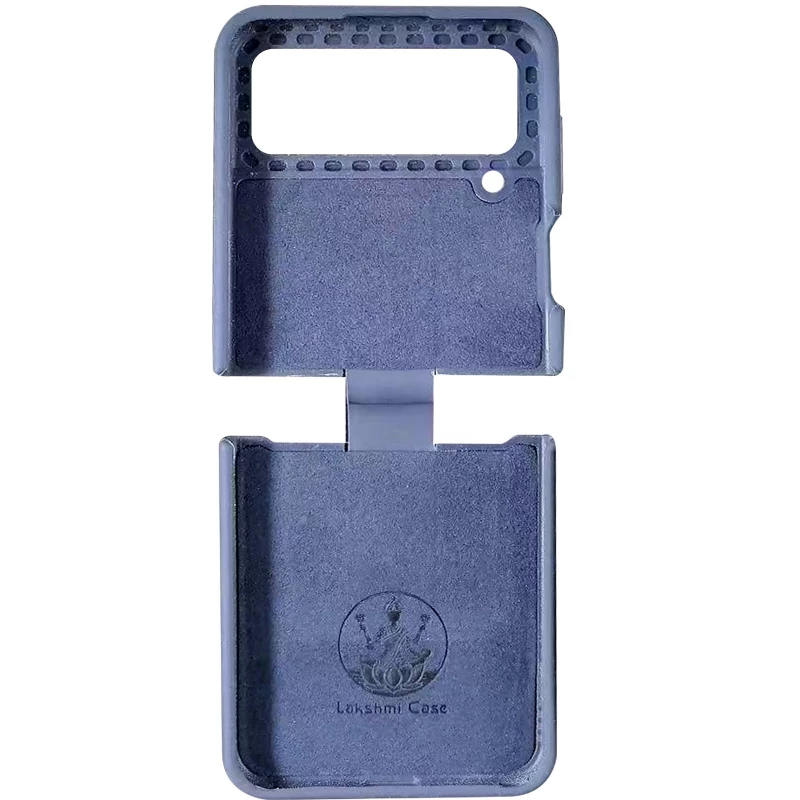 Чохол Foldables Silicone Cover Lakshmi (AAA) для Samsung Galaxy Z Flip4 – Темно-синій / Midnight blue. Фото 3 з 6
