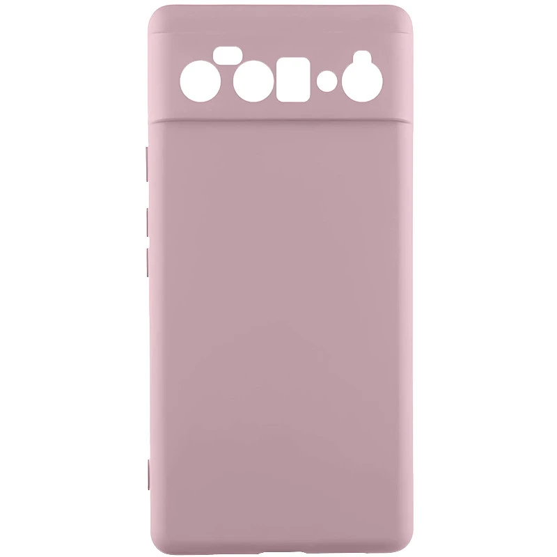 Цветной силиконовый чехол GETMAN с закрытой камерой на Motorola Edge 60 Pro – Розовый / Pink Sand. Фото 1 из 1