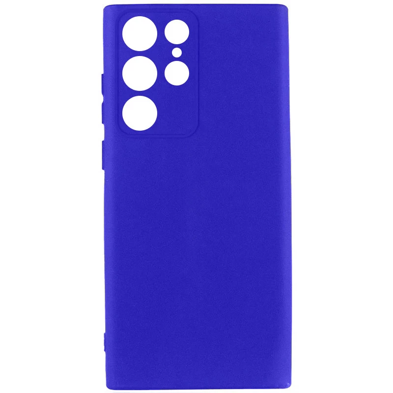 Чехол Silicone Case Lakshmi Plus с закрытой камерой для Samsung Galaxy S25 Ultra – Синий / Iris. Фото 1 из 2