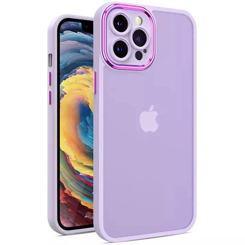 

TPU+PC чохол Accent на Apple iPhone 14 Pro Max (6.7") (White / Purple)